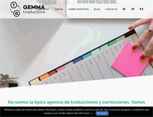 Tablet Screenshot of gemmatraductora.com
